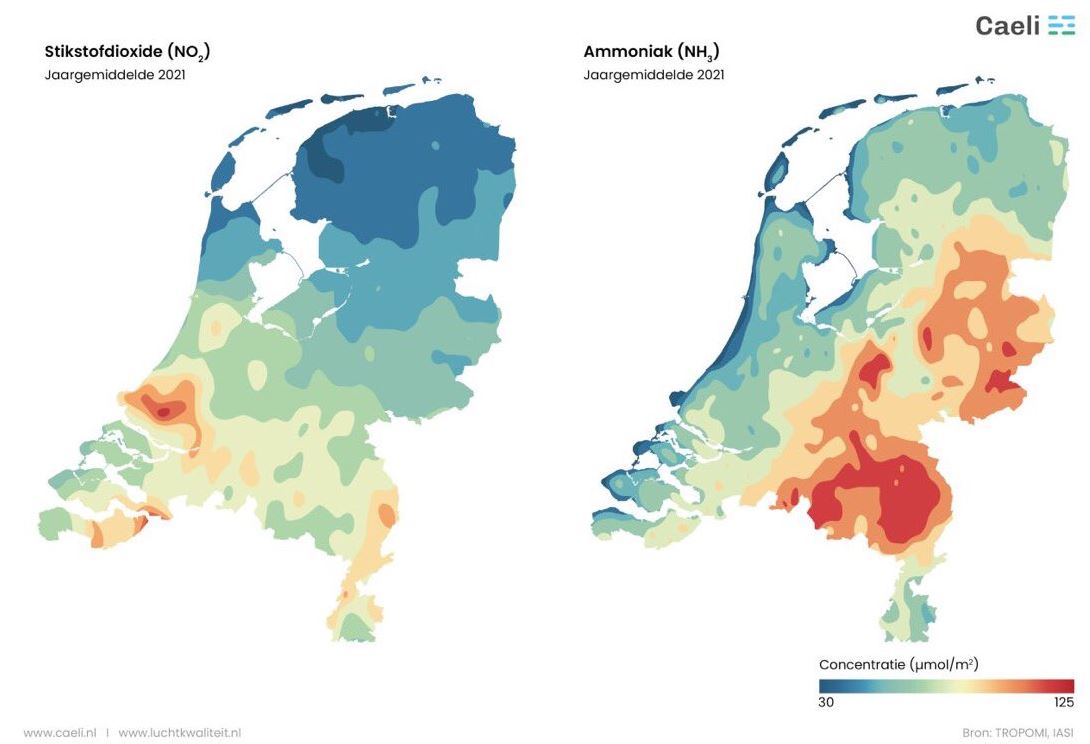 NO3 NH3 nederland 2021